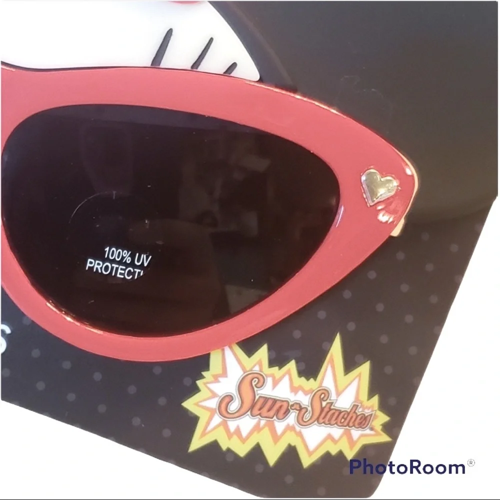 NWT! DISNEY Minnie Mouse Ears Sunglasses Red Polka Dot Bow 100% UV Protection